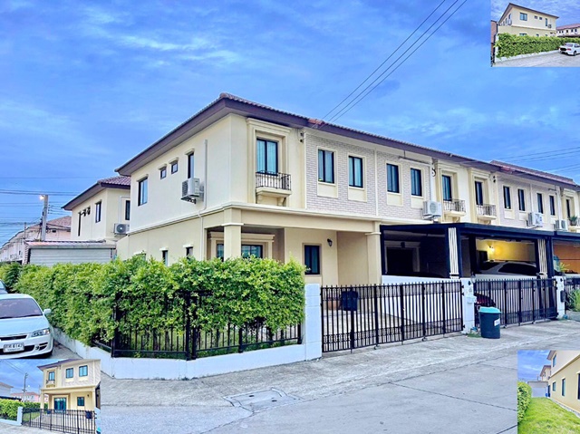 ซอยมิสทีน ให้เช่าทาวน์เฮาส์ 2 ชั้น หลังมุม MRT ราษฎร์พัฒนา เฟอร์ครบ ตกแต่งพร้อม 32ตรว. 145ตรม. 22,998B-M ตลาดน้ำขวัญเรียม 3นอน 2น้ำ 2จอดรถ 3แอร์ สนามหญ้า เดินทางสะดวก Soi Mistine 2-story townhouse for rent corner corner MRT Rat Phatthana fully furnished 32sq.wa. 145sq.m. 22,998B-M Kwan Riam Floating Market 3bed 2bath 2parking 3A/C lawn convenient travel.กาญจนาภิเษก เสรีไทย เคหะร่มเกล้า รามคำแหงซอยเคหะร่มเกล้า 64-82 ถ.ราษฏร์พัฒนา แขวงราษฎร์พัฒนา เขตสะพานสูง กรุงเทพมหานคร 1024032ตรว.                145ตรม.    บ้านหล�