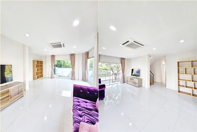 ไม่เคยอยู่ เฟอร์ครบ ให้เช่าบ้าน 2 ชั้น 104ตรว. ใกล้มากแฟชั่น MRT วงแหวนรามอินทรา 255ตรม. ทำเลดี เงียบสงบ หลังมุม 3นอน 3น้ำ 3แอร์ 2จอดรถ