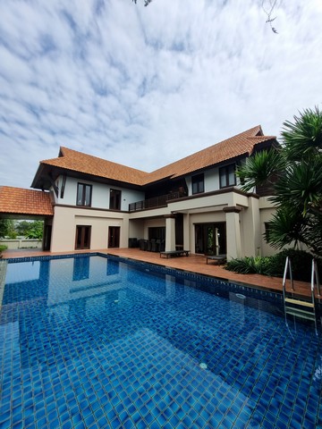 บ้านไทยโมเดิร์น ริมน้ำ 2 ไร่ ติดคลองจระเข้น้อย ใกล้สุวรรณภูมิ