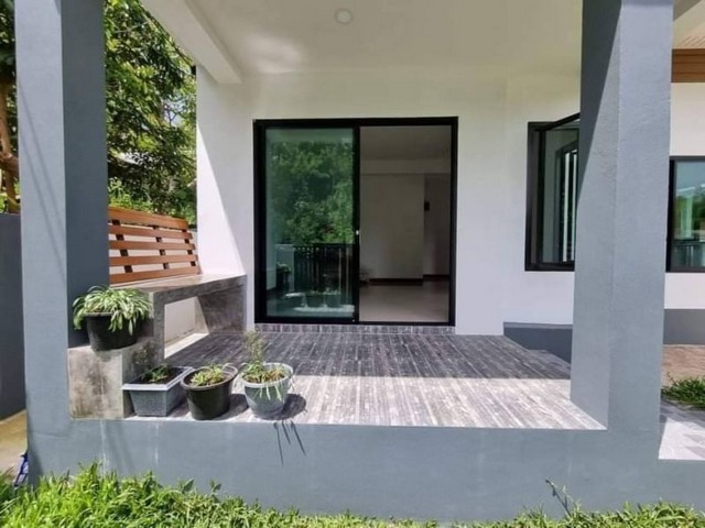 บ้านเดี่ยวชั้นเดียว สร้างใหม่ ใกล้วัดป่าดาราภิรมย์ แม่ริม