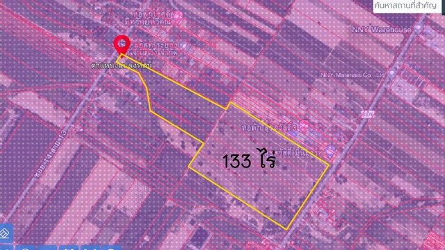 ที่ดินผังม่วงลายเขตนิคมพัฒนาซอย 13 จ.ระยอง 133 ไร่ไร่ละ 3.5 ล้าน