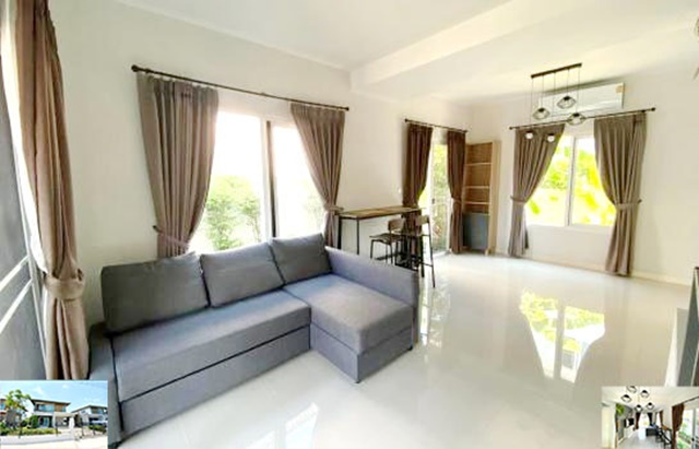 ตลาดประชาอุทิศ 90 ให้เช่าบ้านเดี่ยว 2 ชั้น 3นอน 2น้ำ 2จอดรถ 4แอร์ มีสวนหย่อม ถนนกว้าง แม็กซ์แวลู ประชาอุทิศ 52ตรว.120ตรม. ทำเลดี เฟอร์ครบ