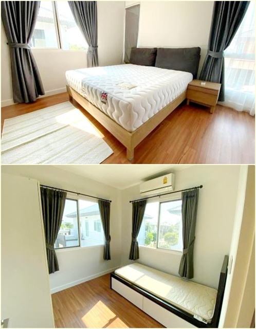 ตลาดประชาอุทิศ 90 ให้เช่าบ้านเดี่ยว 2 ชั้น 3นอน 2น้ำ 2จอดรถ 4แอร์ มีสวนหย่อม ถนนกว้าง แม็กซ์แวลู ประชาอุทิศ 52ตรว.120ตรม. ทำเลดี เฟอร์ครบ