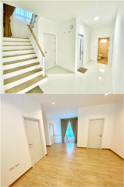 ให้เช่าบ้านเดี่ยว 2 ชั้น215ตรม. โลตัส บางปู  หลังมุม ทิศตะวันออก 80ตรว.ใหญ่มาก สวนหญ้า 4นอน 3น้ำ 4จอดรถ 3แอร์ สถานตากอากาศบางปู