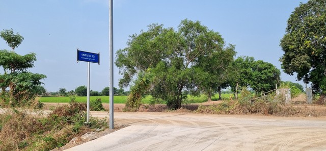 ที่ดินสวย ทำเลดี คลอง10 หนองเสือ ใกล้เทศบาล ติดถนนคอนกรีต กว้าง 12 เมตร