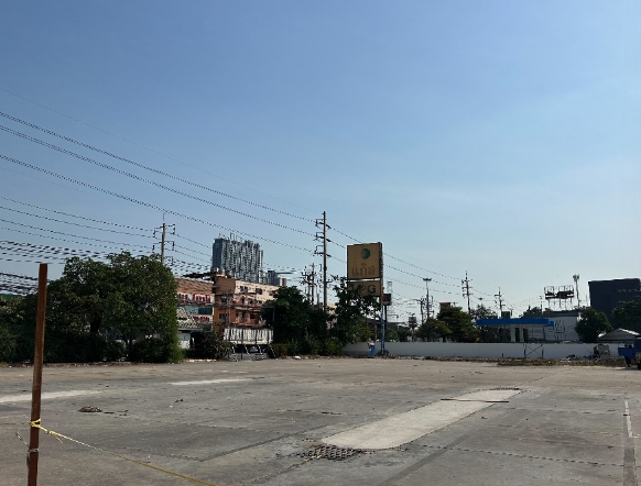 ให้เช่าที่ดินเปล่า  1 ไร่ 75 ตรว  ติดถนนปู่เจ้า ใกล้ BTS สำโรง ผังสีม่วง พระประแดง สมุทรปราการ