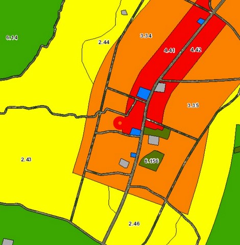 ที่ดิน ขายที่ดินเปล่า หลัง ร.พ.หางดง, จ.เชียงใหม่ (0-2-48 ไร่ / 248 ตร.ว.), ทั้งหมด 4.1 ล้านบาทเท่านั้น!!!  4100000 THAI BAHT ใกล้ ร.พ.หางดง จ.เชียงใหม่ สวยและดี ผังเมือง: สีส้ม: ที่อยู่อาศัยหนาแน่นปานกลาง (3.34), อยู่ใกล้แหล่งชุมชน