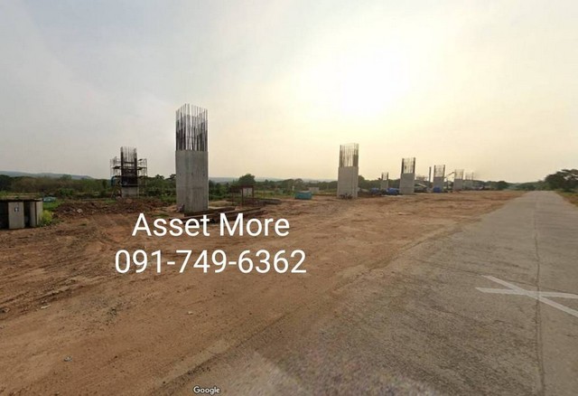 ขายที่ดิน แปลงสวย  5 ไร่ ติดถนนเลียบทางรถไฟ  ตำบลคลองไผ่ อำเภอสีคิ้ว วิวภูเขาสูง