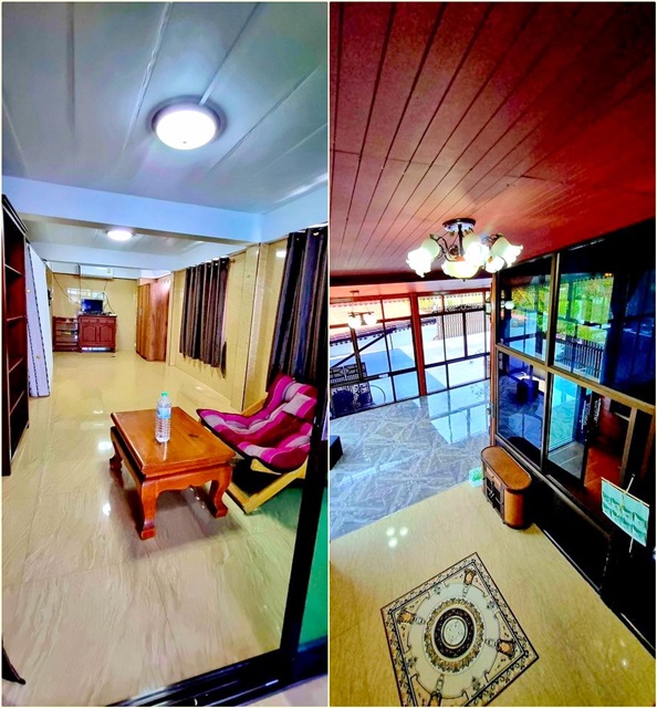 ใหญและกว้างมาก ฟิวเจอร์พาร์ครังสิต ให้เช่าบ้านเดี่ยว 2 ชั้น 81ตรว. 325ตรม.4นอน 3น้ำ 2แอร์ 3จอดรถ ทำเลดี ตลาดพูนทรัพย์