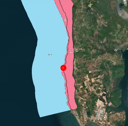 พื้นที่ดิน ที่ดิน หาดศาลเจ้า จ.ตราด ขนาด 2 ตร.วา 2 งาน 4 ไร่ 15000000 THAI BAHT ใกล้ ห่างด่านพรมแดนคลองใหญ่ ประมาณ 4.5 กม. และ เกาะกูด ประมาณ 33 กม.  พร้อมตกแต่ง ตราด   