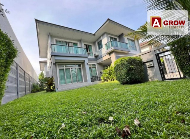 ม.เดอะ ปาล์ม กรุงเทพกรีฑา-วงแหวน  บ้านหลังมุม โซนพิเศษ หน้าสวนสาธารณะในโครงการ