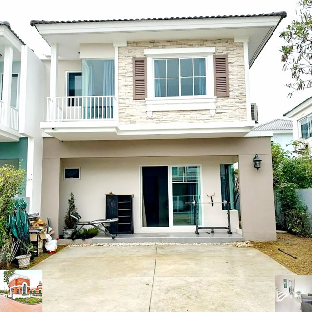 ตลาดประชาอุทิศ 90 ให้เช่าบ้านเดี่ยว 2 ชั้น วีลาจิโอ 38ตรว.155ตรม.บ้านทิศใต้ 3นอน 2น้ำ 2จอดรถ 4แอร์ โรงเรียนสารสาสน์วิเทศศึกษา 