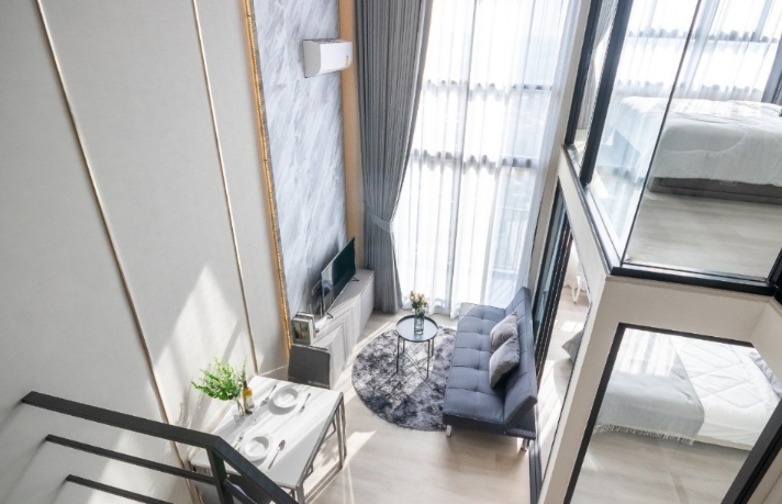 ให้เช่าคอนโด Ideo จรัญ 70 ริเวอร์วิว ใกล้ MRT บางพลัด ห้อง Hybrid วิวทิศใต้ แต่งสวยพร้อมอยู่
