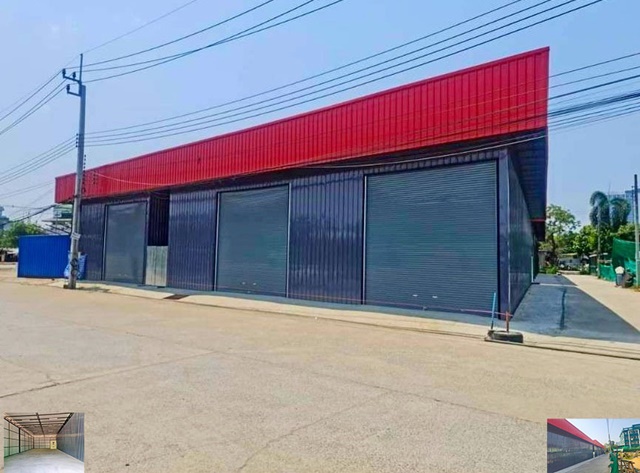 หน้าถนนกว้าง 1โกดัง 1น้ำMRT ภาษีเจริญ ให้เช่าโกดัง 100ตรว. 160ตรม. มีพื้นที่จอดรถ เข้า-ออกสะดวก ติดถนนใหญ่ ตลาดบางแค 
