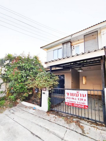 ขายทาวน์เฮ้าส์หลังริม หมู่บ้านพฤกษา85 หนามแดง-บางพลี ขนาด 25.5 ตาราวา