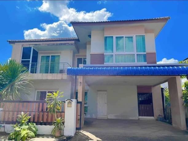 โซนสันกำแพง ต้นเปา ขาย 3.98 ล้าน บ้านเดี่ยว 2 ชั้น สไตล์โมเดิร์น ในโครงการหมู่บ้านศิริพร ดอนจั่น