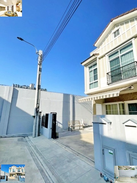 เมกา บางนา หลังมุม 25ตรว.บางนาตราด กม.7 ให้เช่าทาวน์โฮม 2 ชั้น 120ตรม. ตกแต่งสวย เฟอร์พร้อมอยู่ 2นอน 3น้ำ 1จอดรถ 2แอร์  MRT ศรีลาซาล
