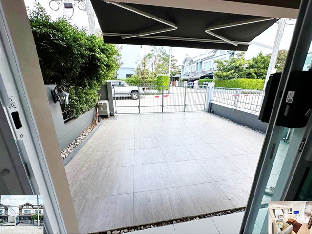 หลังมุม 3นอน 2น้ำ ให้เช่าทาวน์โฮม 2 ชั้น บางนา กม.7 ทิศเหนือ 20ตรว. 120ตรม. 2จอดรถ 3แอร์ ไทวัสดุ สาขาบางนา เดินทางสะดวก