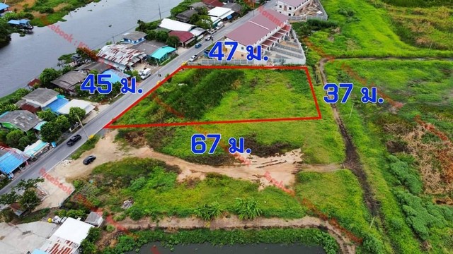 ขายที่ดินถมแล้ว อำเภอบางบ่อ จังหวัดสมุทรปราการ เนื้อที่ 1 ไร่ 2 งาน 43 ตารางวา