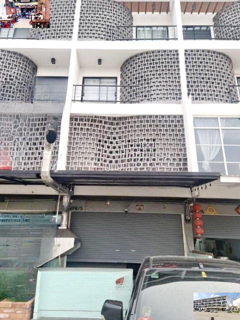 BTS คูคต 2 กมให้เช่าอาคารพาณิชย์ 4 ชั้น  สไตล์คาเฟ่ 22ตรว. 233ตรม.เปิดหน้าร้าน 3นอน 3น้ำ 3แอร์ จอดรถได้หลายคัน ตลาดสายสัมพันธ์ ติดถนนใหญ่