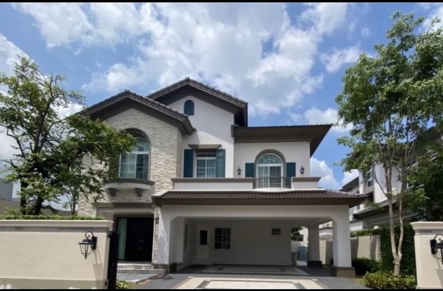 ให้เช่าบ้านเดี่ยว หมู่บ้านนันทวัน รามอินทรา-หพลโยธิน50 บ้านหรูสไตล์ Tuscany อิตาลี พร้อมสิ่งอำนวยความสะดวกในโครงการครบครัน ใกล้ด่วนจตุโชติ