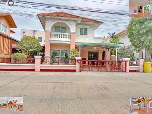 ทำเลดีมาก วัดศรีวารีน้อย Kingpower ให้เช่าบ้านเดี่ยว 2 ชั้น กว้างมาก 54ตรว. 220ตรม.3นอน 2น้ำ 2จอดรถ 1แอร์ หน้าถนนกว้าง ตลาดนัดพูลเจริญ