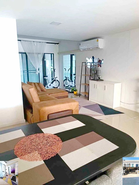 นานาชาติคอนคอร์เดียน ให้เช่าทาวน์โฮม 2 ชั้น รักสัตว์ 18ตรว. 125ตรม. อีเกีย บางนา บ้านไม่หันหน้าชนใคร 3นอน เฟอร์ครบ หรูมาก 2จอดรถ 4แอร์