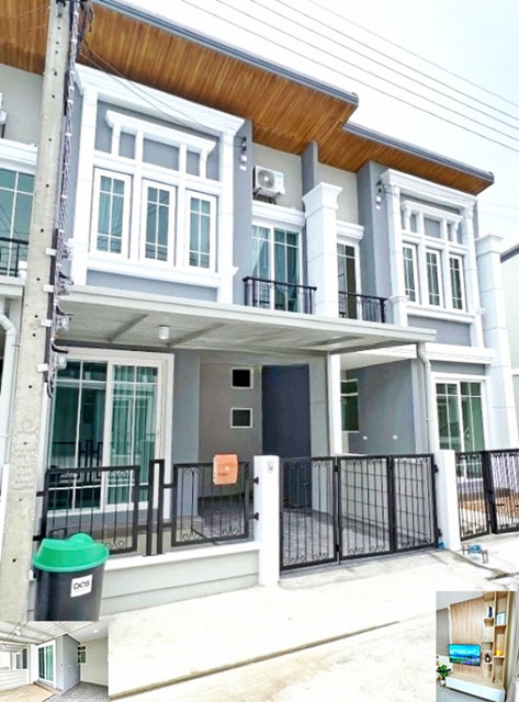 MRT สำโรง1กม สุขุมวิท113 ลาซาล ให้เช่าทาวน์โฮม 2 ชั้น  17ตรว.118ตรม. 2นอน 2น้ำ 3แอร์ อิมพีเรียลเวิลด์ สำโรง 