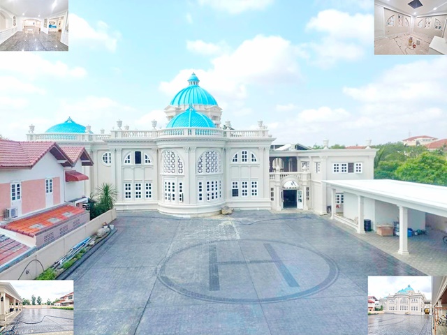 วิหารเซนปีเตอร์ ลาดจอดเฮลิคอปเตอร์ พุทธมณฑลสาย2  รีโนเวทใหม่ ขาย-เช่าคฤหาสน์หรูสไตล์ยุโรป  3ชั้น 1ไร่ 302ตรว. 3,002ตรม. หลังคาทรงโดม
