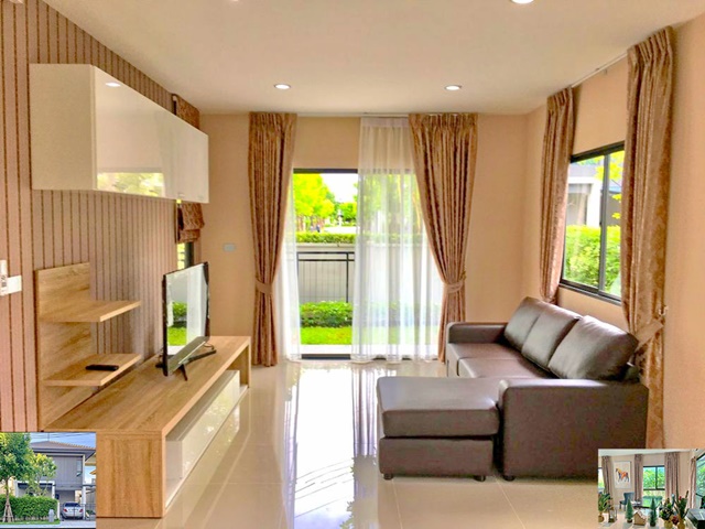 ตกแต่งพร้อมอยู่APL บ้านทับช้าง 1.5 กม. 38ตรว. อ่อนนุช ขาย-เช่าบ้านเดี่ยว 2 ชั้น  128ตรม. บ้านกลางเมือง 3นอน เฉลิมพระเกียรติ ร. 9 4แอร์ 