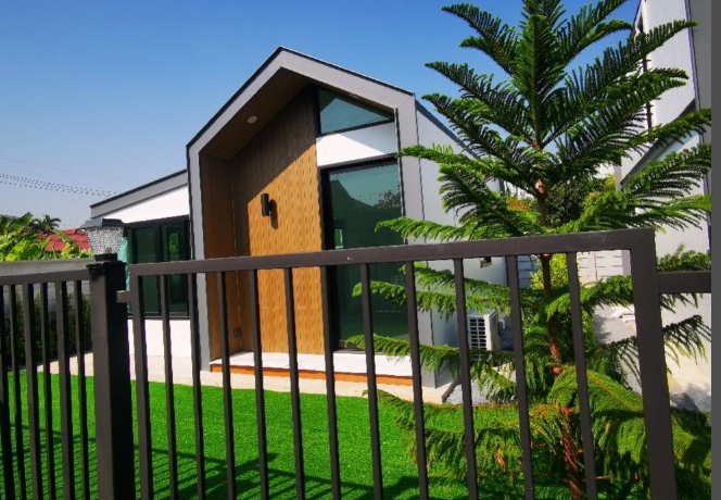 ให้เช่าบ้านเดี่ยว1 ชั้น สร้างใหม่เนื้อที่ 45 ตรว มี 2 นอน 1 น้ำ ถนนเลี่ยงเมือง ปากเกร็ด4 แจ้งวัฒนะ10 เมืองทองธานี