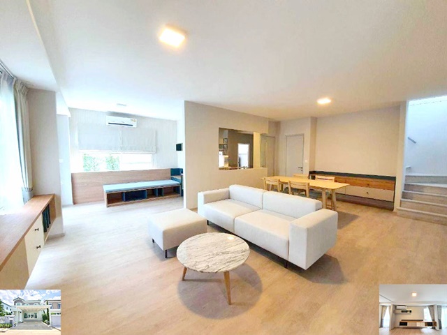 อยู่โซนต้นๆ anya ม.รามคำแหง 2 ให้เช่าบ้านหรู 2 ชั้น กว้างมาก 46ตรว. 168ตรม. บิ้วอินทั้งหลัง  2-3นอน 3น้ำ 2จอดรถ 4แอร์ MRT ศรีเอี่ยม 