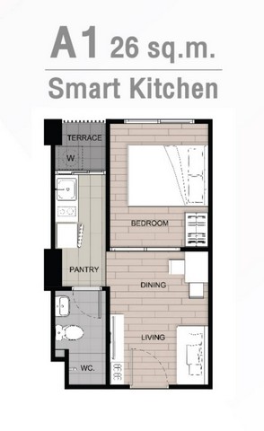 ขายดาวน์ขาดทุน คอนโด SENA Kith Rangsit-Tiwanon ชั้น7