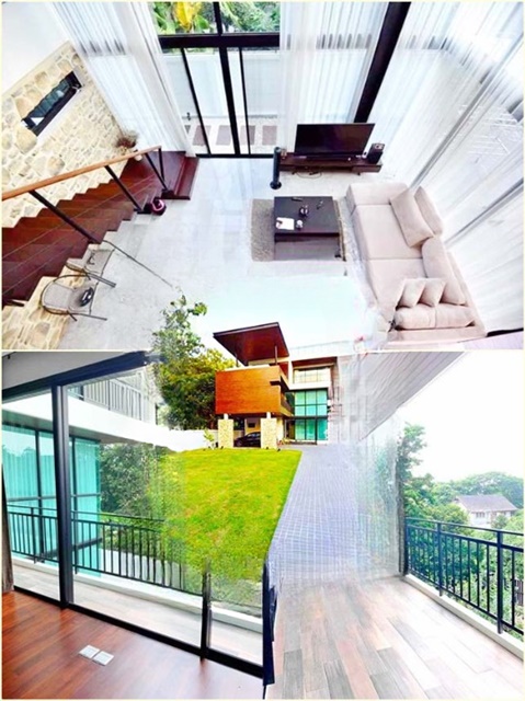 รัชดา ขาย-เช่าคฤหาสน์หรู 3 ชั้น MRT ห้วยขวาง 2 กม. สุทธิสาร 130ตรว. 320ตรม. ประชาราษฎร์บำเพ็ญ 24-28 4นอน 4น้ำ 6จอดรถ สวนหญ้า