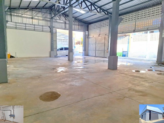 ให้เช่าโกดัง ดาวคะนอง ทำเลดี 100ตรว ถ.จอมทอง พระเจ้าตาก. 288ตรม. ไฟฟ้า 3 เฟส 1โกดัง 1น้ำ มีที่จอดรถ รถ10ล้อเข้าได้ เข้า-ออกสะดวก