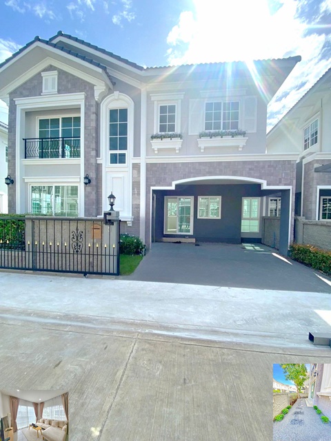 MRT สวนหลวง ร.9 4นอน ตลาดราชพฤกษ์ 1.5 กม. ให้เช่าบ้านเดี่ยว 2 ชั้น เฉลิมพระเกียรติ ร.9  38ตรว.180ตรม.ใหญ่มาก ทำเลดีมาก  3น้ำ 2จอดรถ 3แอร์