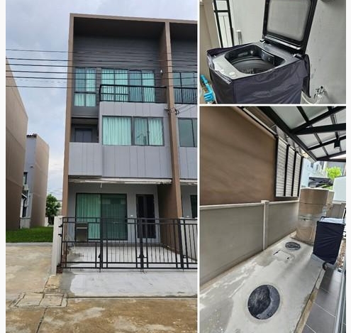 ให้เช่าและขายทาวน์โฮม 3 ชั้น หลังมุม บ้านกลางเมือง พระราม 9-กรุงเทพกรีฑา 