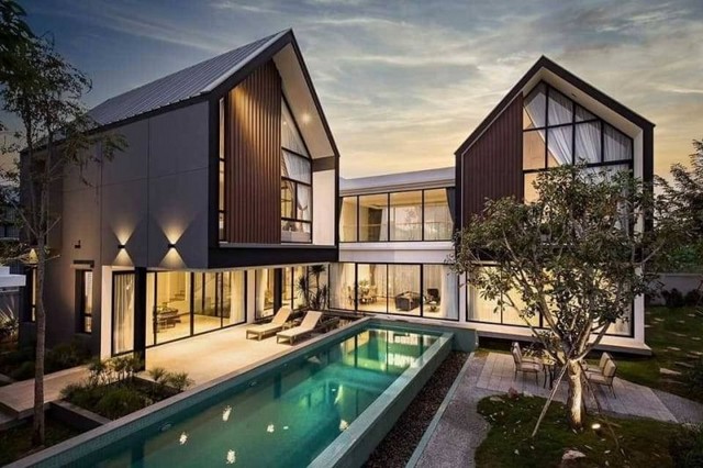 ให้เช่าพูลวิลล่าสวย 2ชั้น ใกล้สนามบิน บิ๊กซี หางดง 