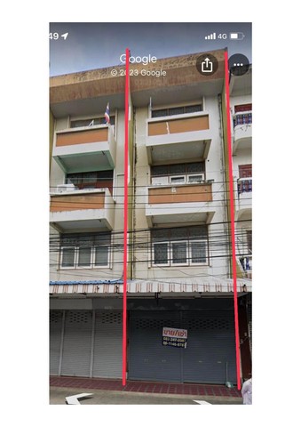 ขายอาคารพาณิชย์ 4 ขั้น ใจกลางเมืองหัวหิน จังหวัดประจวบคีรีขันธ์ ซ้ายตลาดโต้รุ่งหัวหิน ขวาลงทะเลหัวหิน 