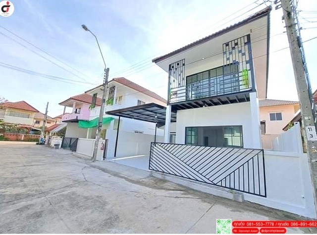 บ้านเดี่ยว แสงตะวัน บางบอน 3 ใกล้ เดอะมอลล์ บางแค พายเรือได้ทุกวัน บรรยากาศดี