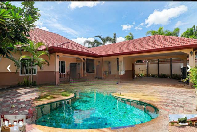 ใหญ่มาก ให้เช่าพูลวิลล่า 5นอน รร.นานาชาติรีเจ้นท์ พัทยา สระว่ายน้ำส่วนตัว 200ตรว. 350ตรม.  6น้ำ 6แอร์ จอดรถได้หลายคัน 