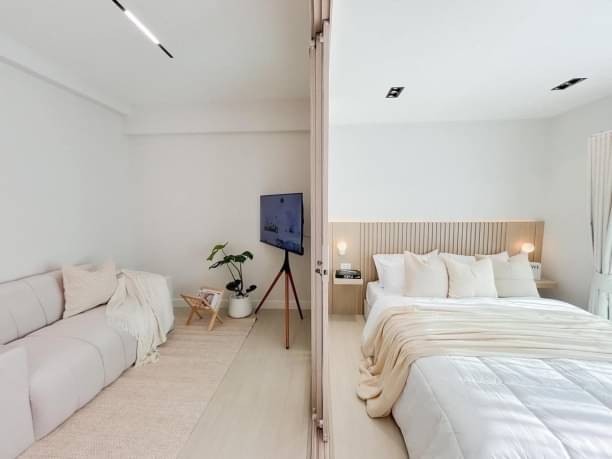 ขายเพียง 1.59 ล.เท่านั้น 30 ตรม. เซเว่นสตาร์ คอนโด เจ็ดยอด รีโนเวทใหม่ ตกแต่งครบ พร้อมเฟอร์นิเจอร์ สะดวกสบาย และทันสมัย เข้าอยู่ได้ทันที