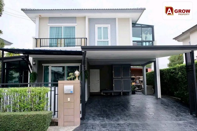 ม. ภัสสร เทพารักษ์-บางนา บ้านพร้อมอยู่ ตกแต่งเฟอร์นิเจอร์ สวยหรู พร้อมบิ้วอินทั้งหลัง