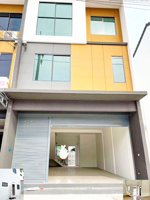 วังน้อย อยุธยา พยอม9-19 ประตูน้ำพระอินทร์ 2กม.ให้เช่าอาคารพาณิชย์ 3 ชั้น ห้องริม 22ตรว. 220ตรม. เก็บของ 3นอน 3น้ำ 2จอดรถ นิคมนวนคร