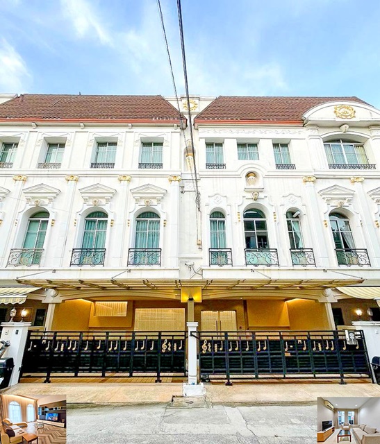 สาธุประดิษฐ์49-57 เซ็นทรัล พระราม3 2กม. ให้เช่าคฤหาสน์หรุ 3.5 ชั้น 2 คูหา ทะลุกัน 90ตรว. 430ตรม. ตกแต่งทั้งหลัง 4นอน 6น้ำ 6จอดรถ 6แอร์ 