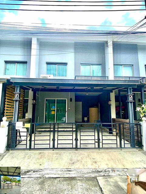  ให้เช่าทาวน์เฮ้าส์ 2 ชั้น 20ตรว.โลตัส พระราม 2 4 กม. เทียนทะเล 11-25 115ตรม. วิวหน้าสวน 3นอน 2น้ำ 2จอดรถ 4แอร์ เฟอร์บิวท์อิน  