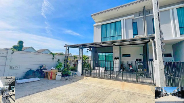 สุเหร่าคลองหนึ่ง1-15 ให้เช่าทาวน์โฮม 2 ชั้น ตลาดมโนรมย์ 4 1.5 กม. หลังมุม 24ตรว. 150ตรม. ออฟฟิศ 3นอน หทัยราษฎร์ 4แอร์ รักสัตว์ MRT บางชัน