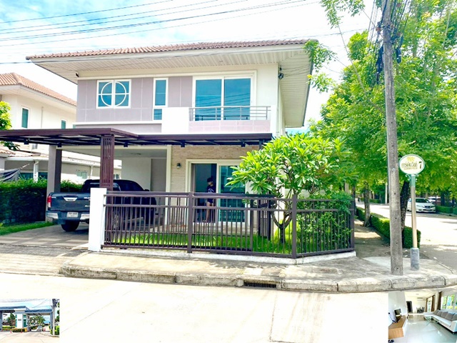 บุญยาหาร ให้เช่าบ้าน 2 ชั้น เฟอร์ครบ สวนหย่อมตกแต่งพร้อมอยู่ 60ตรว. 212ตรม. เซ็นทรัล อุดรธานี 3.5 กม. 4นอน 3น้ำ 2จอดรถ 5แอร์ ทำเลดีมาก