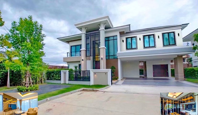 บ้านหน้าสวน 126ตรว. เอกชัย114-116 หันหน้าทิศเหนือ ให้เช่าคฤหาสน์สุดหรู 2 ชั้น 400ตรม. เป็นส่วนตัว 4นอน 3น้ำ 4จอดรถ 6แอร์ เงียบสงบ