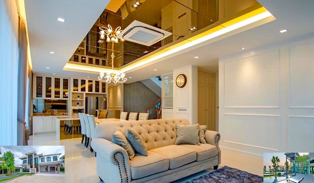 เอกชัย114-116 ให้เช่าคฤหาสน์สุดหรู 2 ชั้น สารสาสน์วิเทศบางบอน3 1.5กม. หันหน้าทิศเหนือ 125ตรว. 395ตรม.บ้านหน้าสวน 4นอน 3น้ำ 4จอดรถ 6แอร์ 